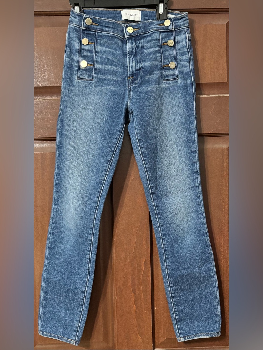 FRAME le high skinny jeans size 25 button